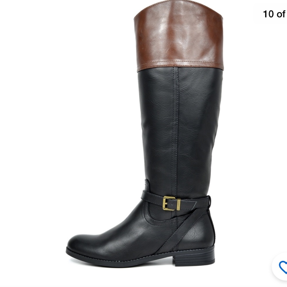 BNWT🔥 WIDE CALF KNEE HIGH RIDING BOOTS